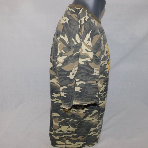 John Deere Ride a Horse Save a Tractor Mens XL Camo Short sleeve T Shirt - Picture 6 of 8